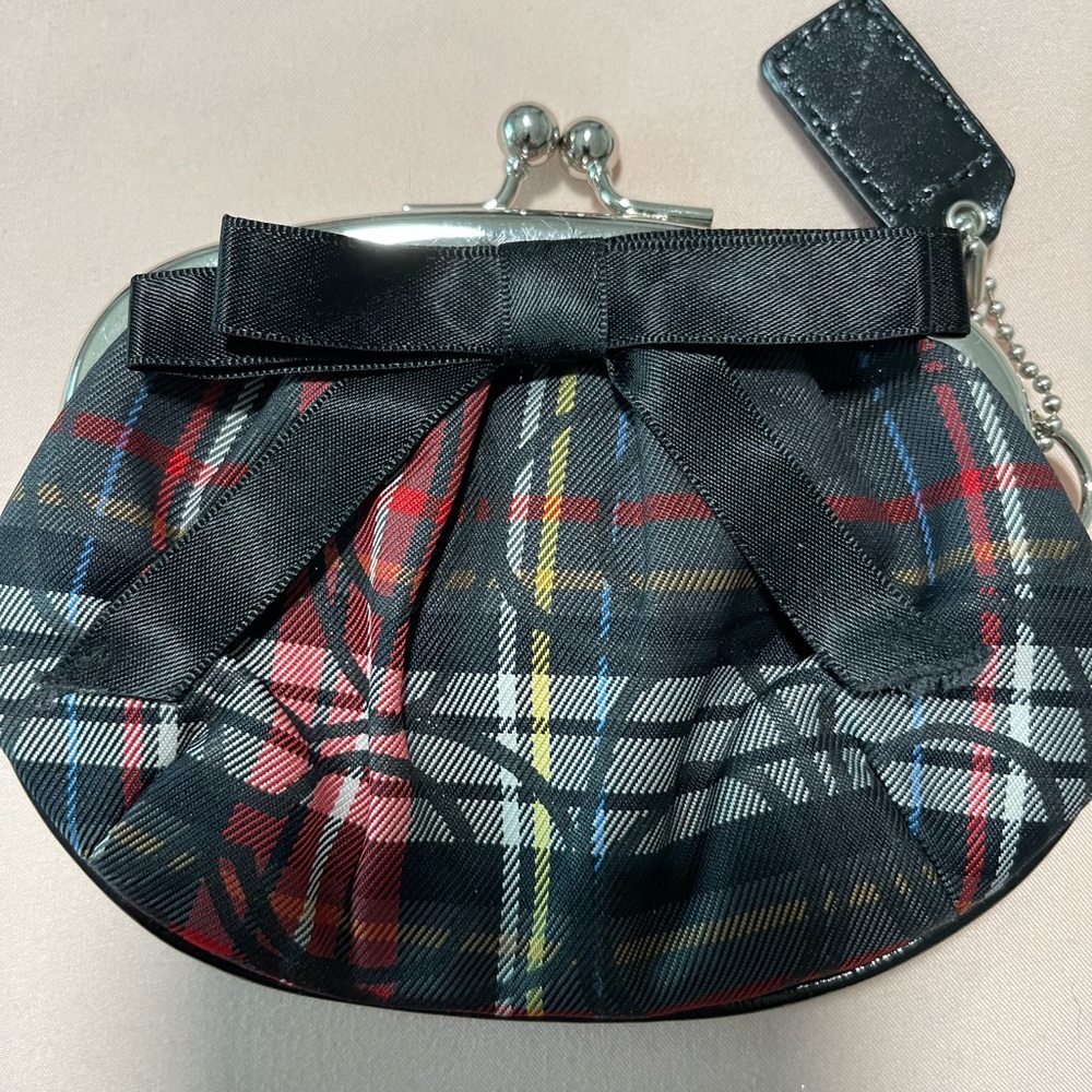 Authentic Coach kiss lock vintage coin purse